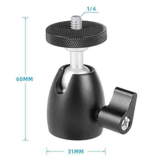 Q39 360 Degree Rotating Ball Tripod Projector Shooting Heads Accessories Cell Phone DSLR Camera Heads(1/4 Thread) - 3