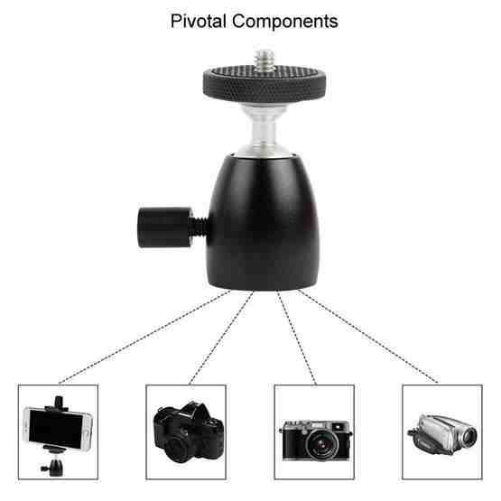 Q39 360 Degree Rotating Ball Tripod Projector Shooting Heads Accessories Cell Phone DSLR Camera Heads(1/4 Thread) - 6