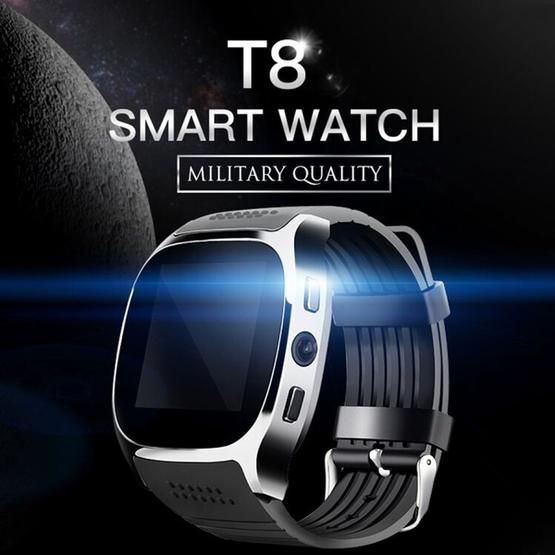 T8 Smart Watch Phone, 1.54 inch IPS Screen 6261D/260MHz, 0.3MP Camera, Support GSM & Dial & Pedometer & Anti-lost & Sleep Monitor & Remote Camera & FM Radio(Blue) - 8
