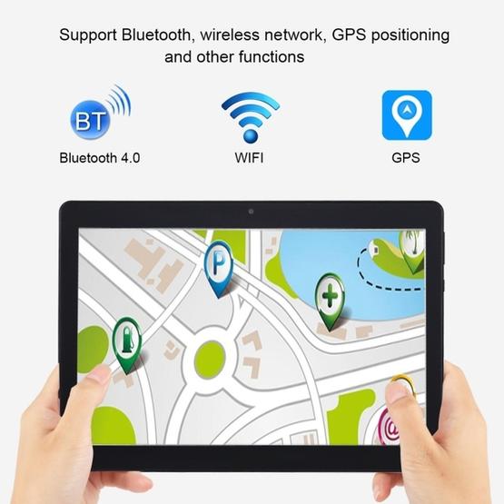 1GB+16GB 4500mAh Battery Support Dual SIM & Bluetooth & WiFi & G-Sensor & GPS & FM & OTG 10.1 inch Black HSD-803 3G Call Tablet PC Android 7.0 MT6580M Quad Core 1.3GHz 