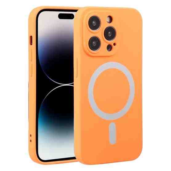 For iPhone 15 Pro Liquid Silicone Magsafe Phone Case(Orange) - Flutter ...