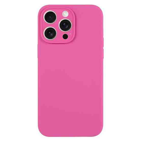 For iPhone 15 Pro Max Pure Color Liquid Silicone Fine Pore Phone Case ...