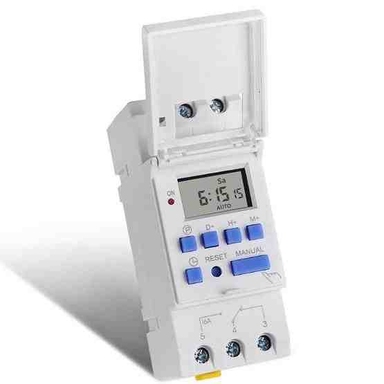 Multifunction weekly programmable electronic timer white flutter